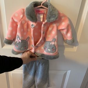 Baby girl fleece set